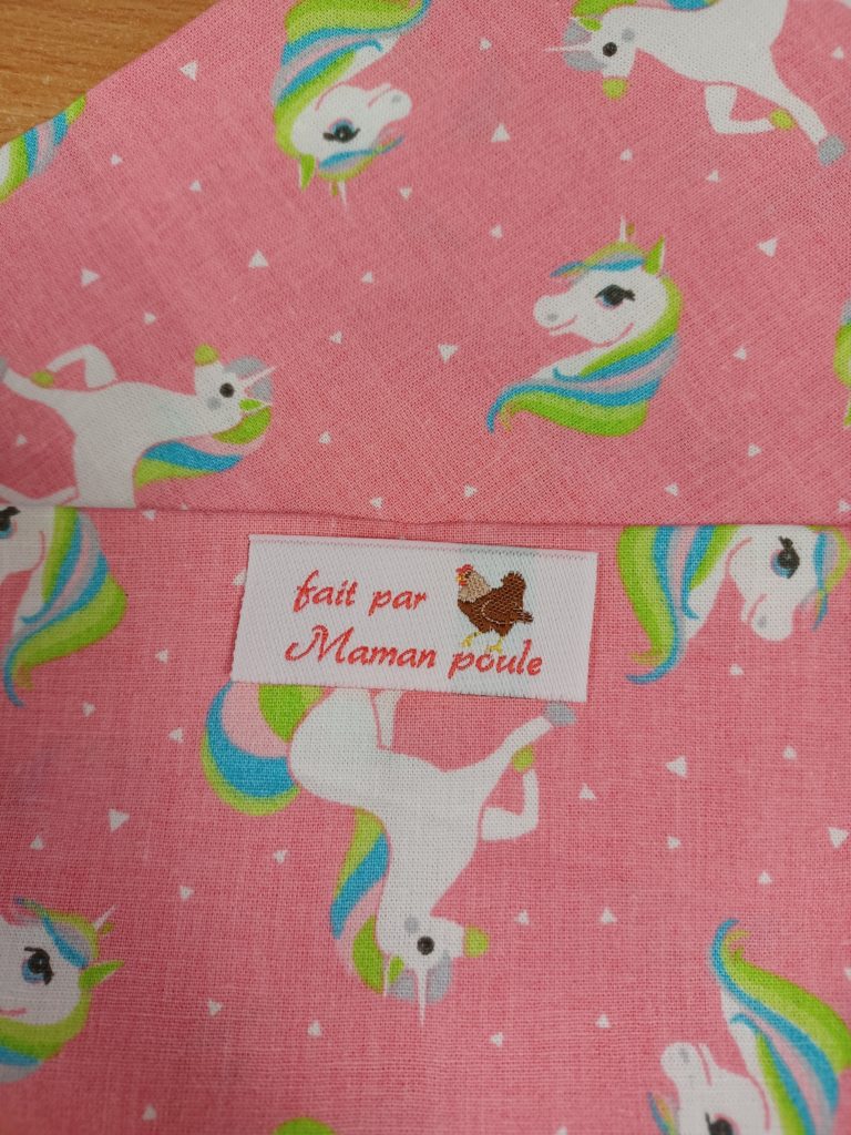 Etiquette Message Fait par maman poule